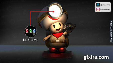 Captain Toad Lamp – 3D Print Model
