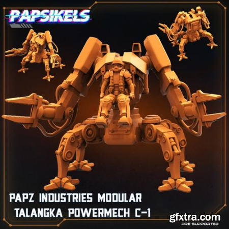 Papz Industries Modular Talangka Powermech C-1 – 3D Print Model