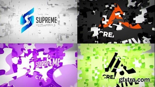 Videohive 3D Puzzle Logo Reveal 41902512
