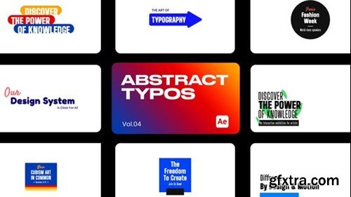 Videohive Abstract Typos 04 for After Effects 43857512