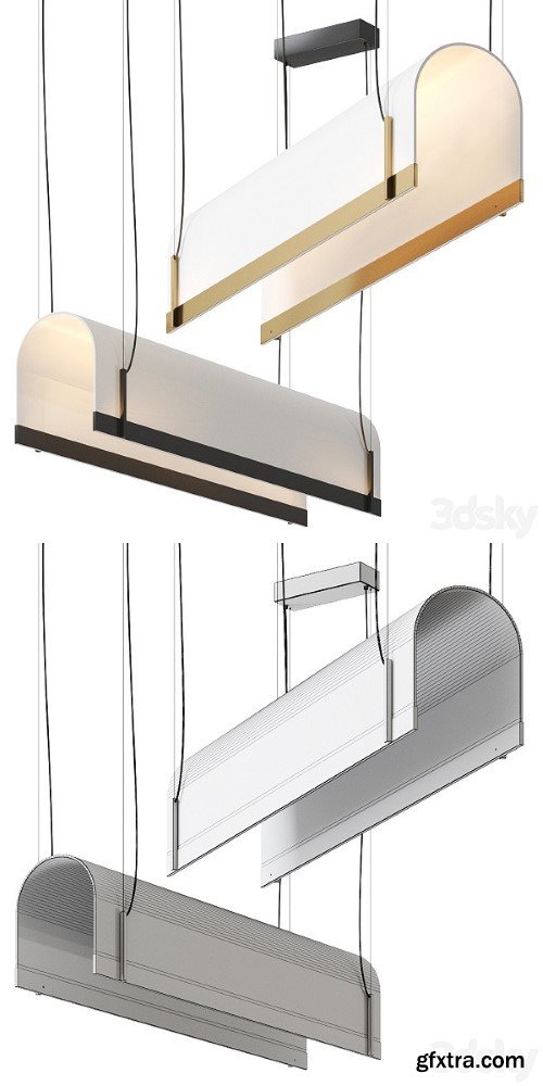 TUNNEL Pendant Lamp by BAXTER | Vray+Corona