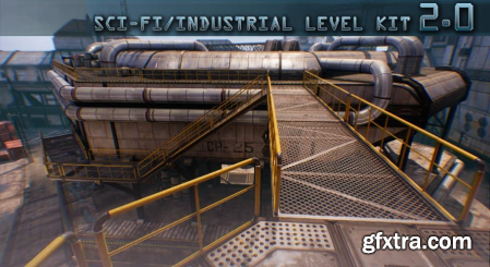 Unreal Engine Marketplace - SciFiIndustrial Level Kit 2.0 (4.2x)