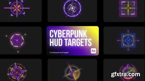 Videohive Cyberpunk HUD Targets for After Effects 43960966