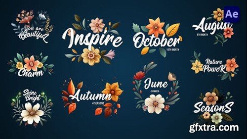 Videohive Flower titles [After Effects] 43864898