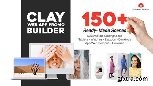 Videohive Clay Web App Promo Builder 28890153