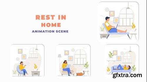 Videohive Rest In Home Animation Scene After Effects Template 43960972