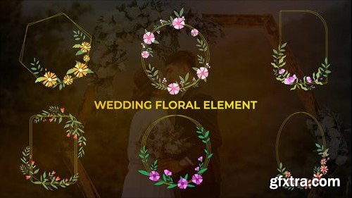 Videohive Wedding Colorful Floral Element 43899808