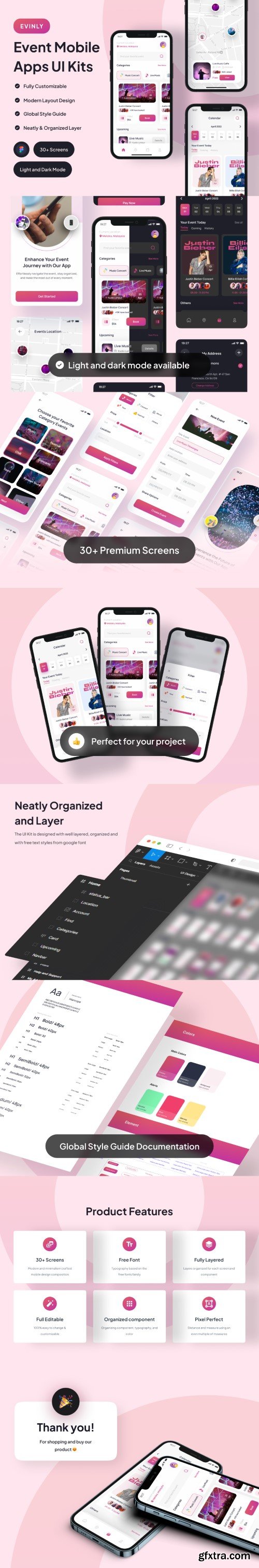 UI8 - Evinly - Event Mobile Apps UI Kits