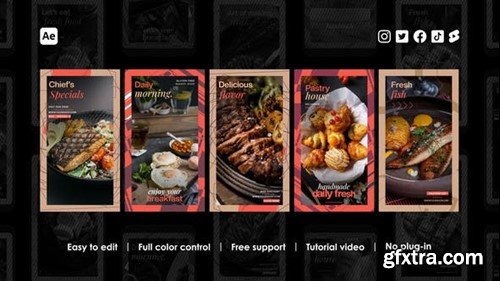 Videohive Restaurant Instagram Stories 43895028