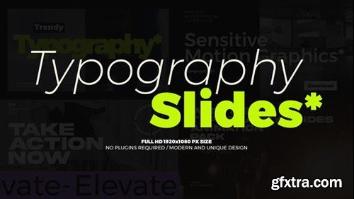 Videohive Typography Slides 43594097