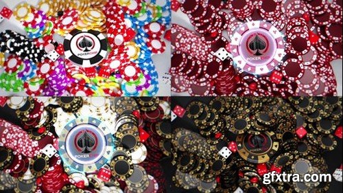 Videohive Gambling Chips Logo Reveal 43939022