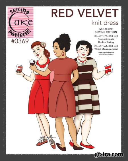 Cake Patterns - Red Velvet Dress