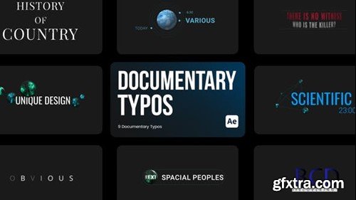 Videohive Documentary Typos for After Effects 43988128