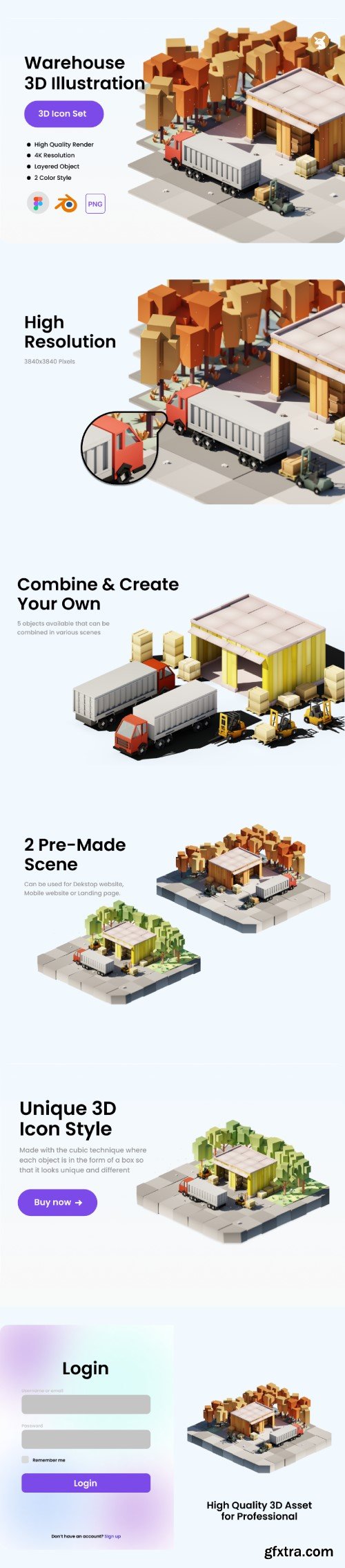 UI8 - Warehouse 3D Illustration