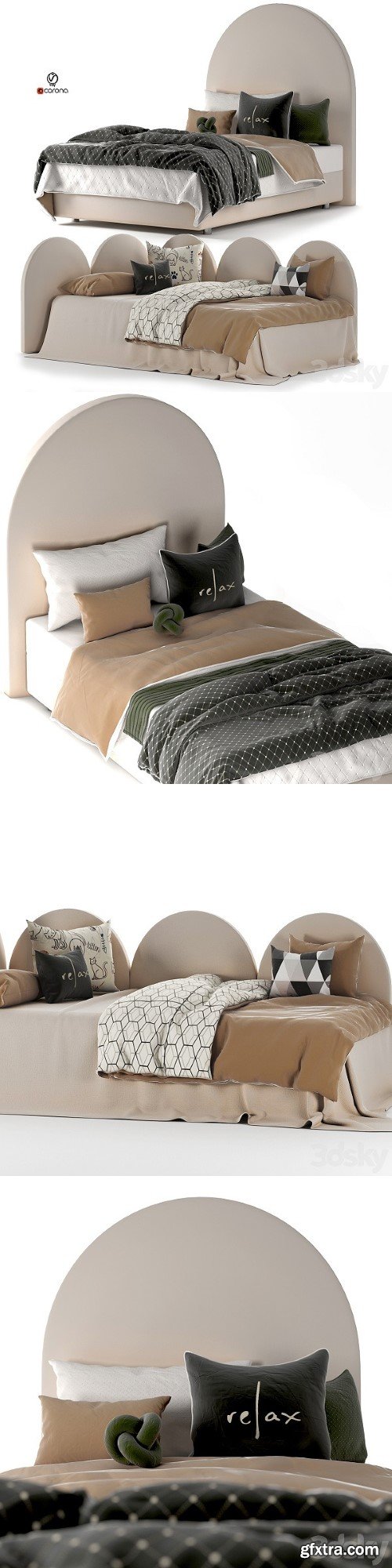 Peonihome Day and Rest Bed Set 32 | Vray+Corona