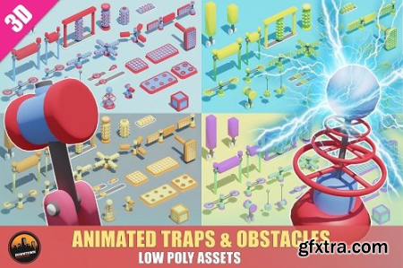 Unity Asset - LOW POLY ASSETS - Animated Traps & Obstacles + VFX v1.0