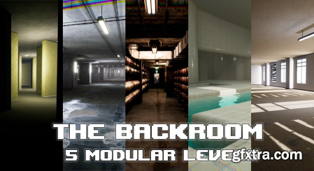Unreal Engine Marketplace - The Backroom 5 level Environment (5.0-5.1)
