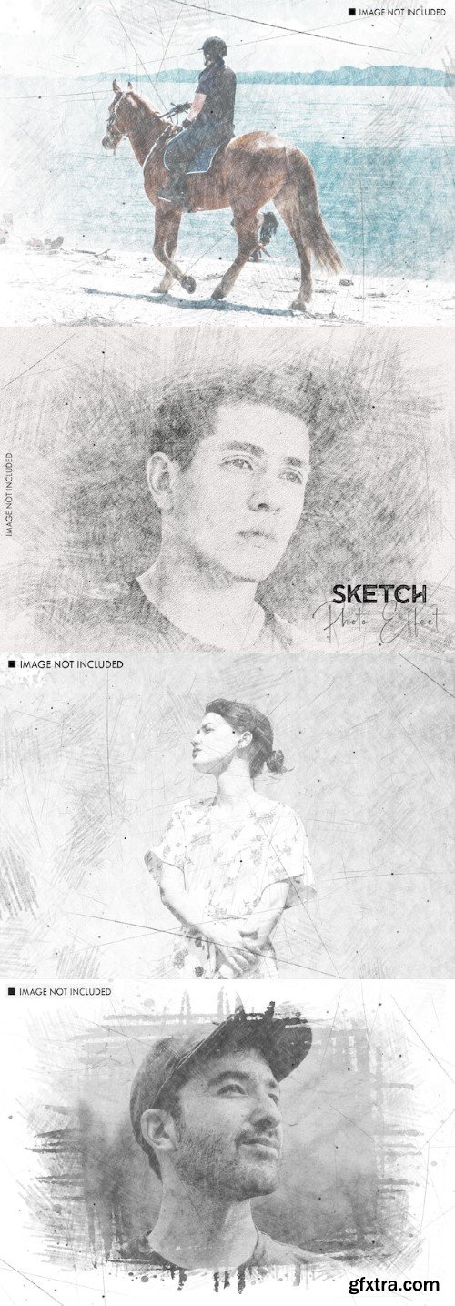 Sketch painting photo effect
