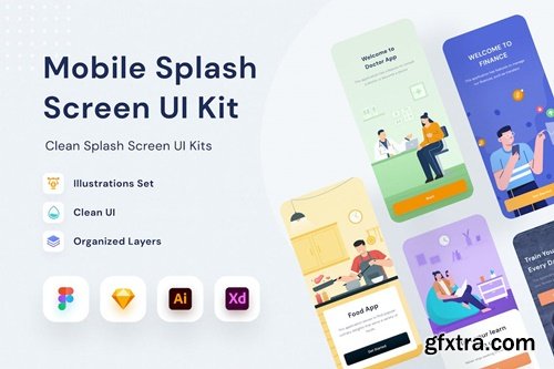Mobile Splash Screen UI Kit QUUYMBP