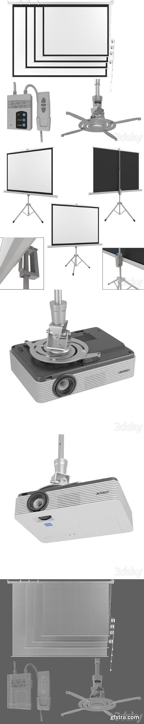 Projector Sony VPL DX221 With Screen Set | Vray