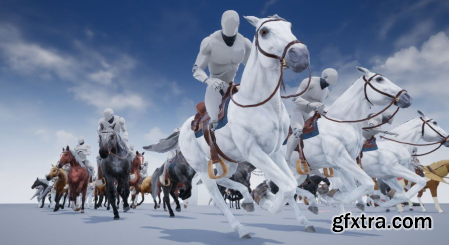 Unreal Engine Marketplace - Horse Animset (V3) [4.27]