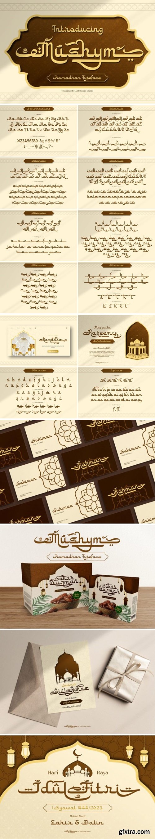 Mushym Arabic Typeface Font