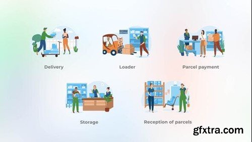Videohive Post office - Flat concepts 44119479