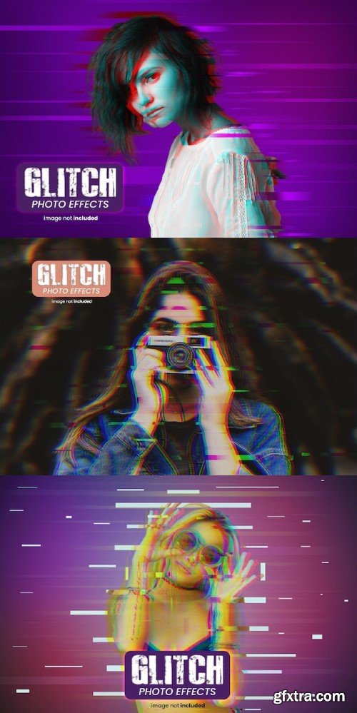 Glitch photo effect