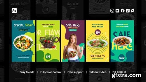 Videohive Healthy Food Instagram Reels 44160096