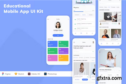 Educational Mobile App UI Kit