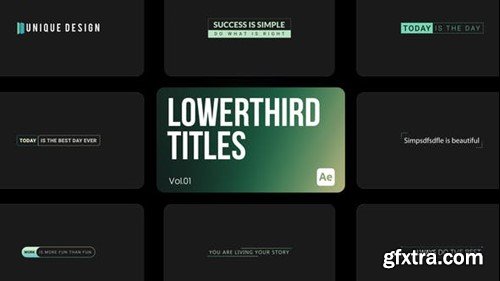 Videohive Lowerthird Titles 01 for After Effects 44173166