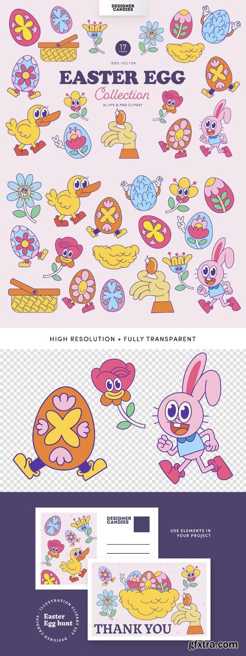 Easter Egg Illustration Pack