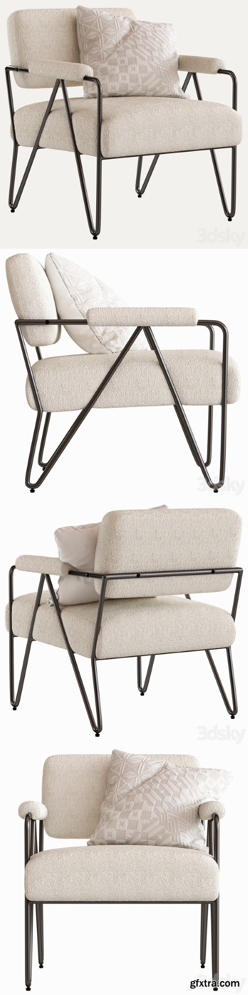 Pro 3DSky - Coco Republic Lydia Occasional Chair