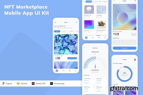 NFT Marketplace Mobile App UI Kit JZ5ZQ4P