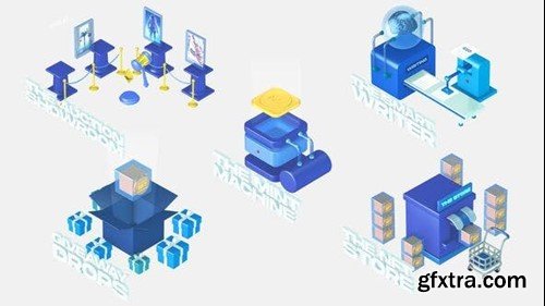 Videohive NFT 3D Isometric Concepts 40773454