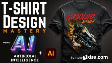 T-Shirt Design Mastery Using A. I and Adobe Illustrator