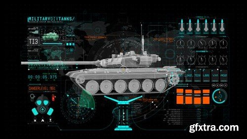 Videohive HUD Info Miltary Tank 44256787