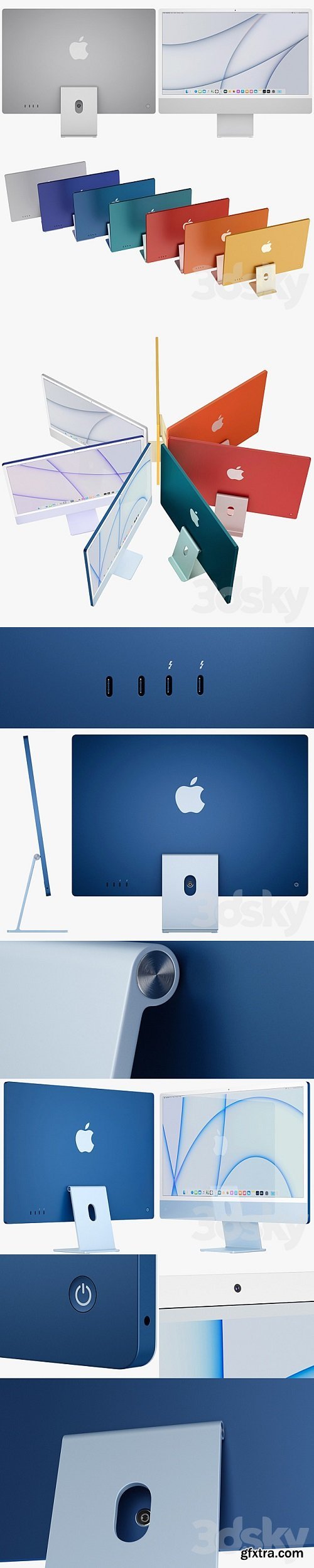 Pro 3DSky - Apple iMac 24-inch all colors 2021
