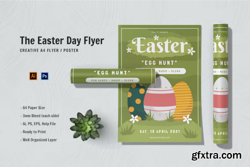 Easter day flyer