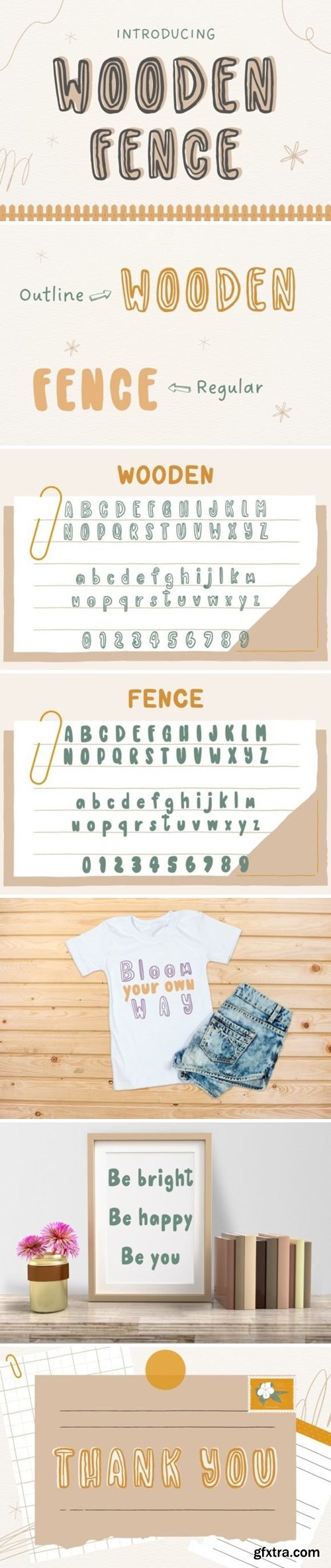 Wooden and Fence Font