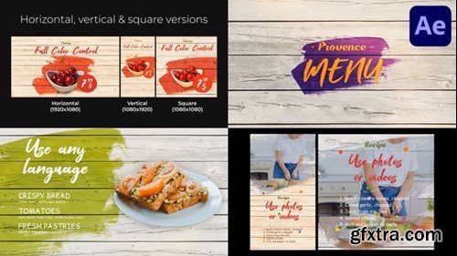 Videohive Provence Menu for After Effects 44390227