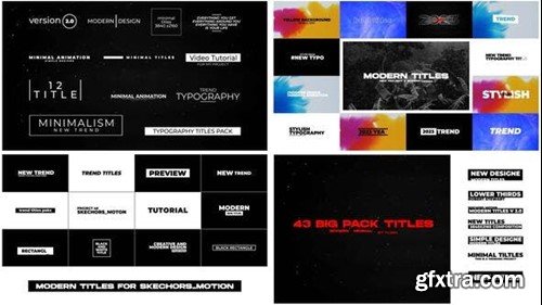 Videohive Titles Pack 44442082