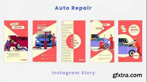 Videohive Car Auto Repair Instagram Story 44420465