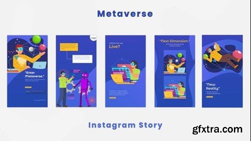 Videohive VR Metaverse Instagram Story 44419994