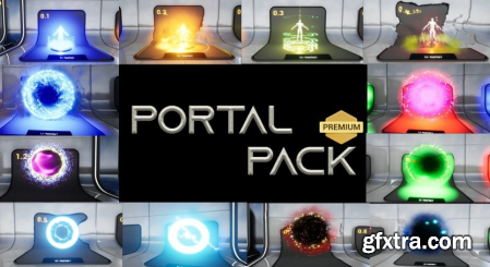 Unreal Engine Marketplace - Portal Pack -Niagara VFX (4.25 - 4.27, 5.0 - 5.1)