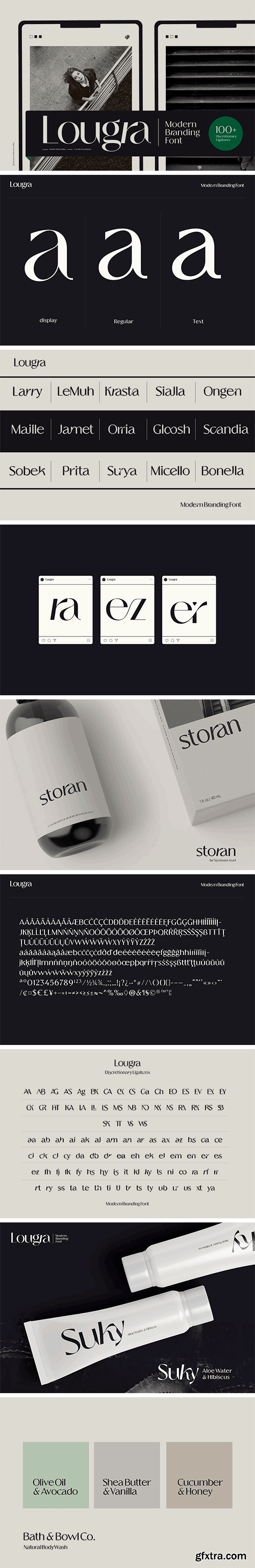 Lougra - Modern Branding Font