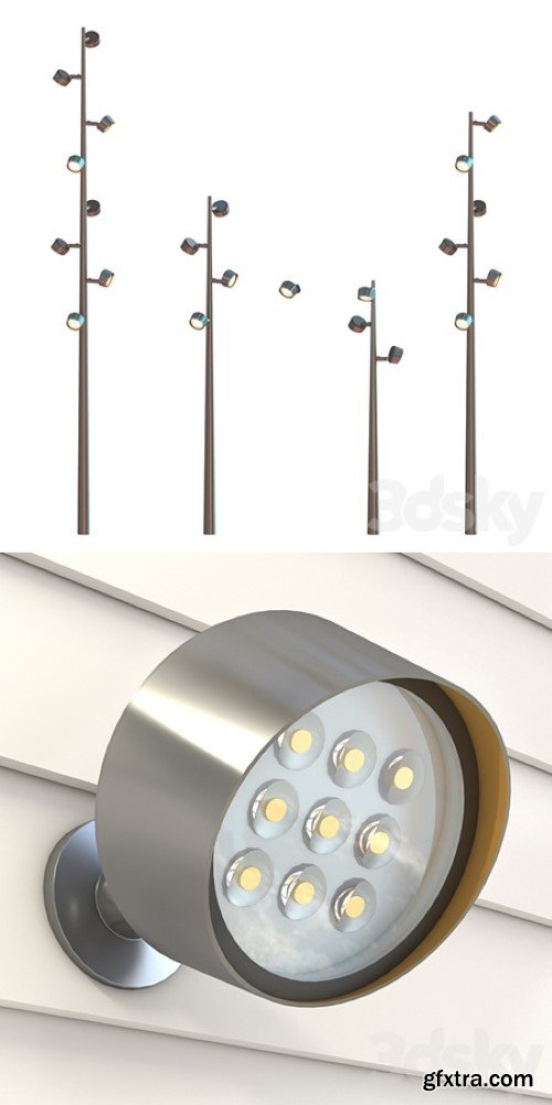 Pro 3DSky - Street Lamp Kongo M