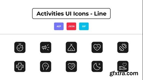 Videohive Activities UI Icons - Line 44577066