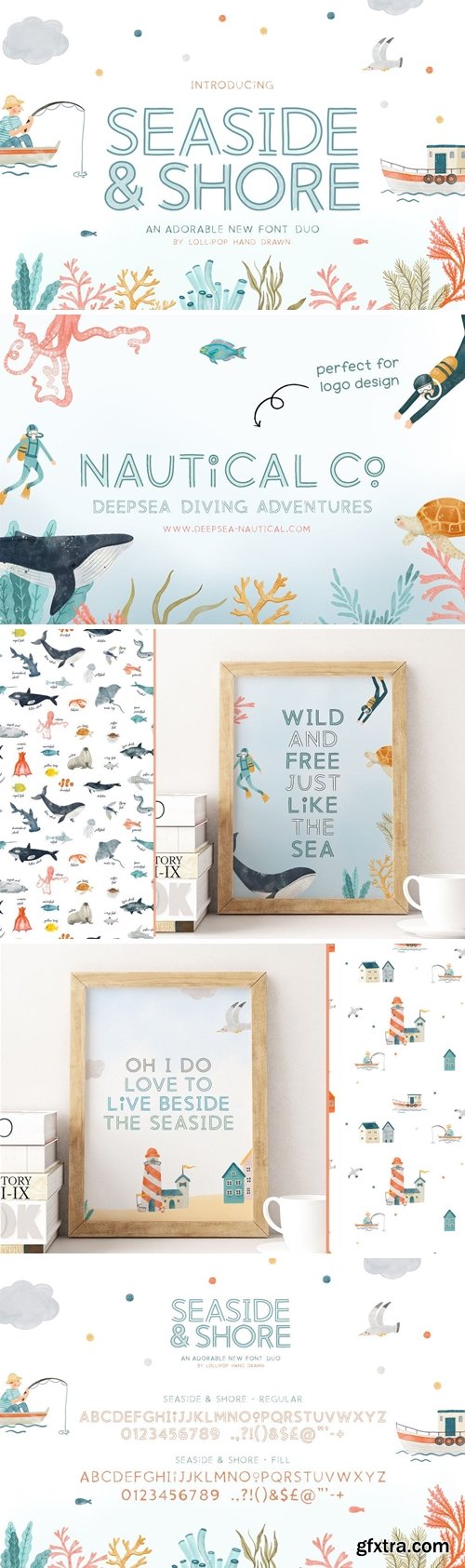 Seaside and Shore Font Duo