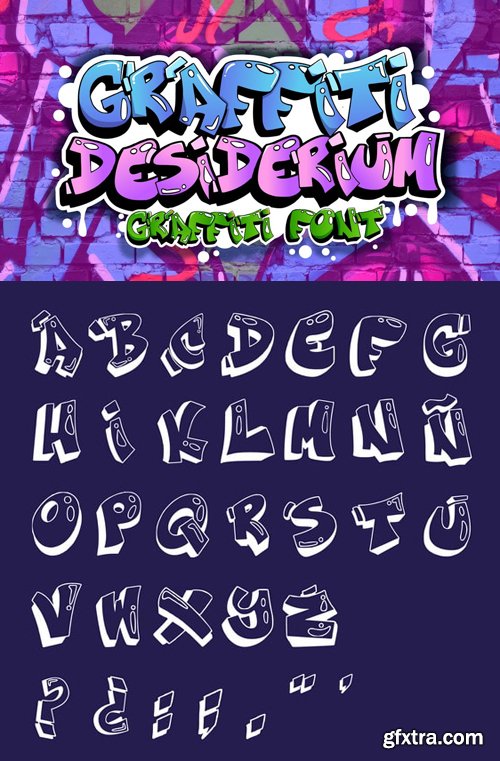 Graffiti Desiderium - 3D Graffiti Font